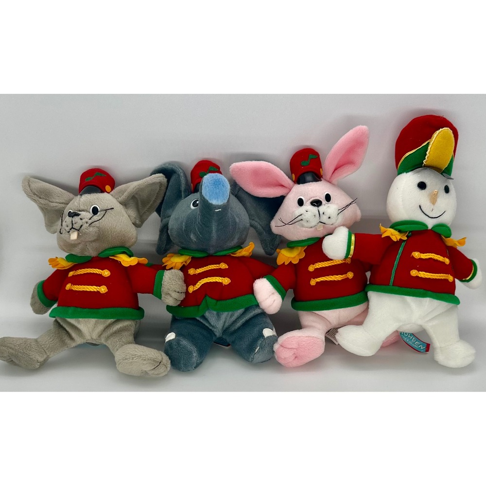 Vintage 1999 Snowden and Friends Target Marching Band 10" Plush Lot of 4